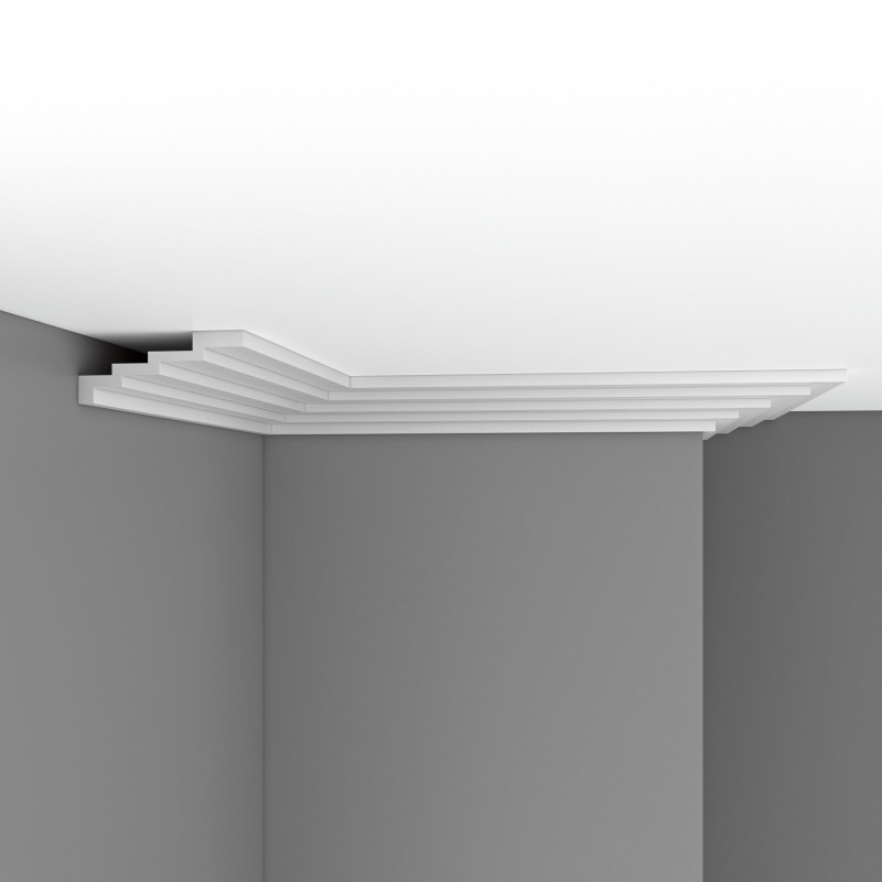 Плинтус потолочный без орнамента DP375