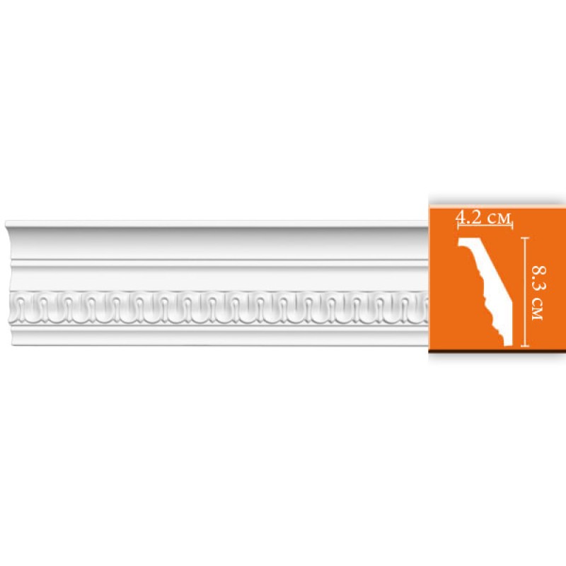 DT 36 потолочный плинтус с орнаментом DECOMASTER