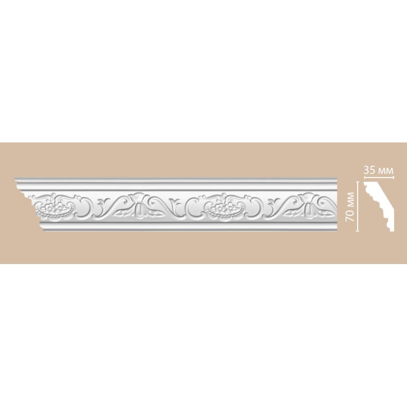 DT 9 потолочный плинтус с орнаментом
