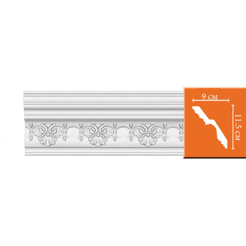 DT 9851 потолочный плинтус с орнаментом