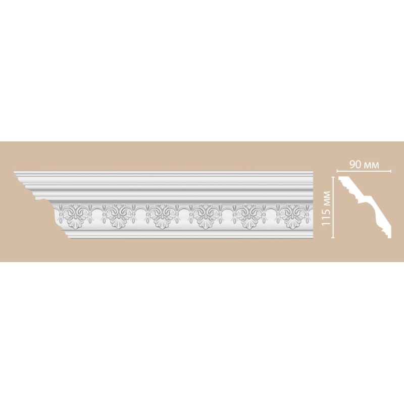 DT 9851 потолочный плинтус с орнаментом