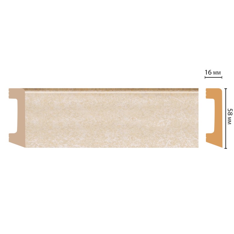 Цветной напольный плинтус D234-18D 