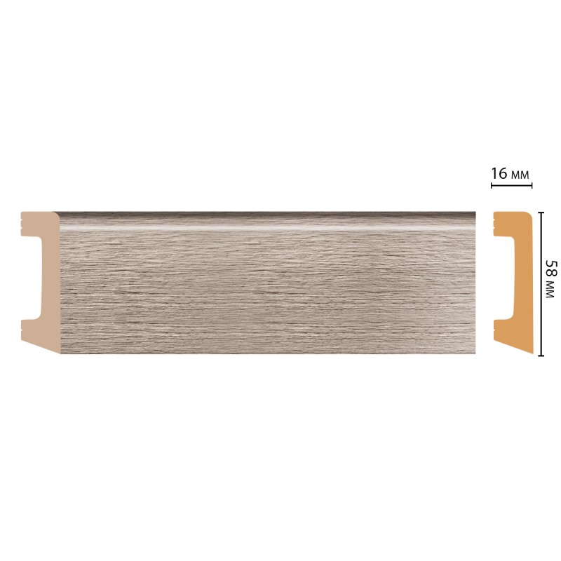 Цветной напольный плинтус D234-77 