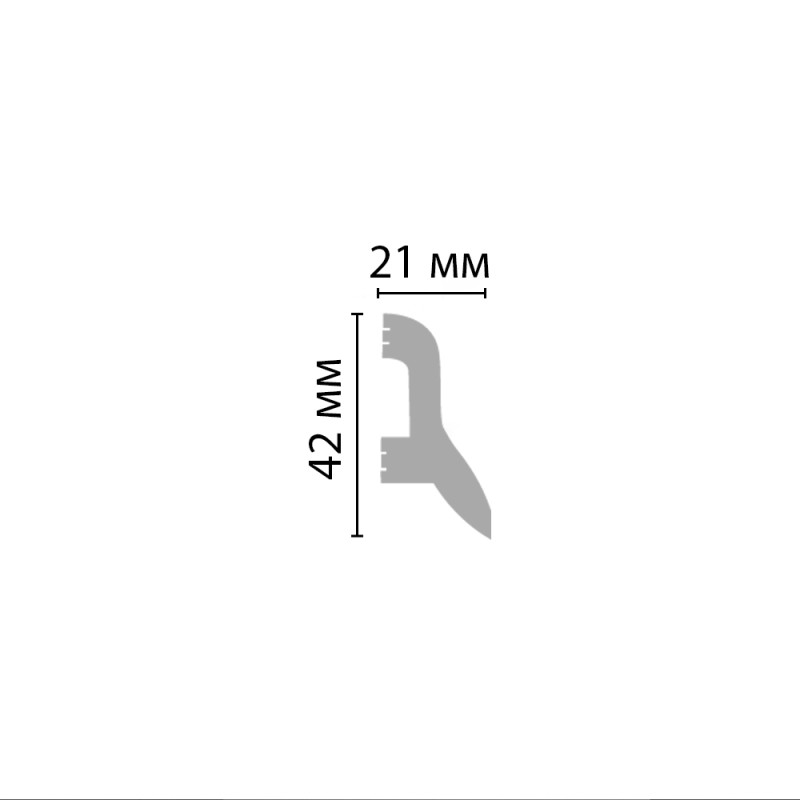 Плинтус напольный D230/48 