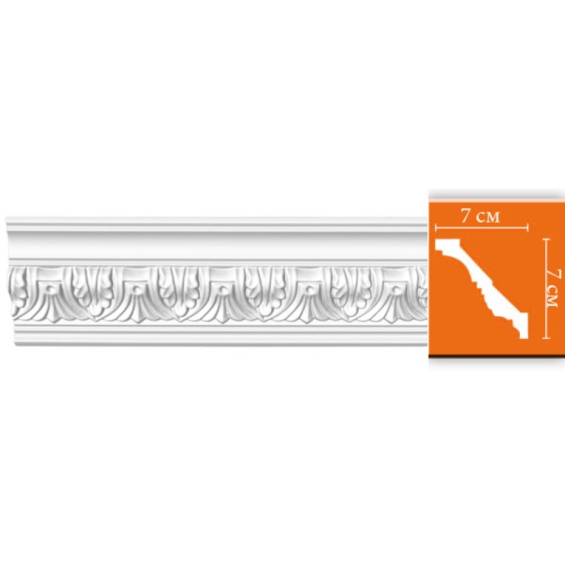 95622 гибкий потолочный плинтус с орнаментом DECOMASTER
