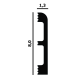 Плинтус напольный P83