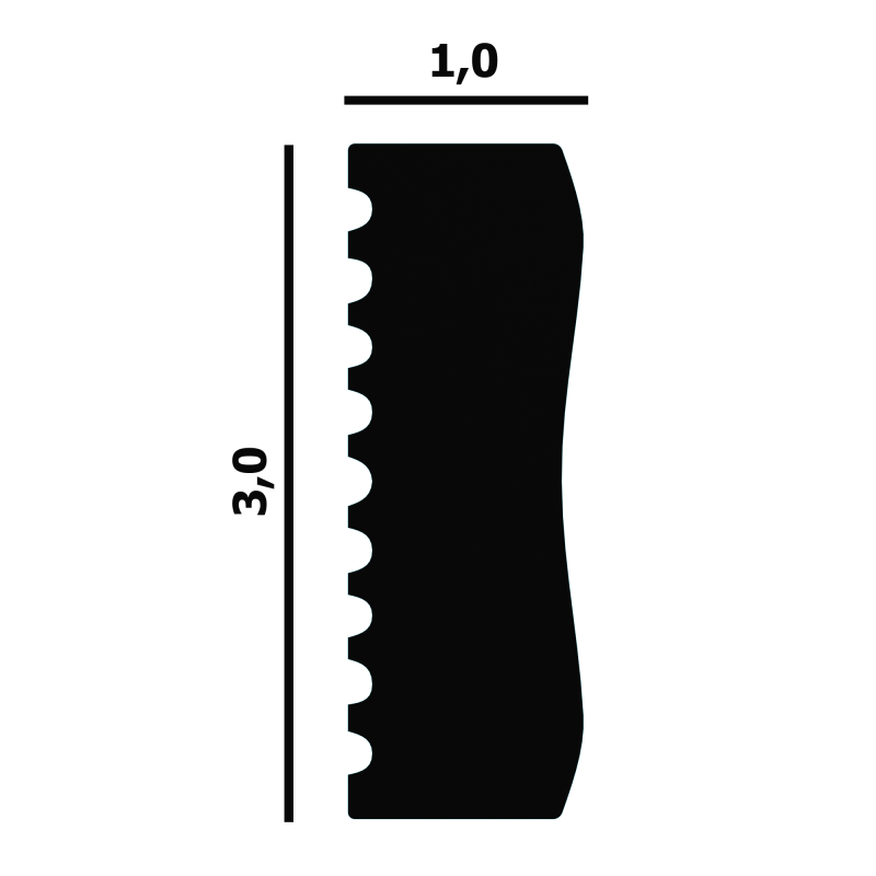 Молдинг из ударопрочного полистирола P77