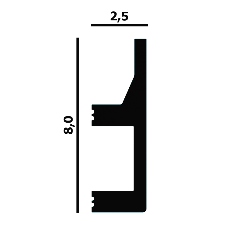 Карниз (плинтус потолочный) P82
