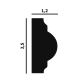 				Молдинг гибкий P35F