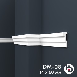 Молдинг из жесткого XPS ПраймДекор HD DM08