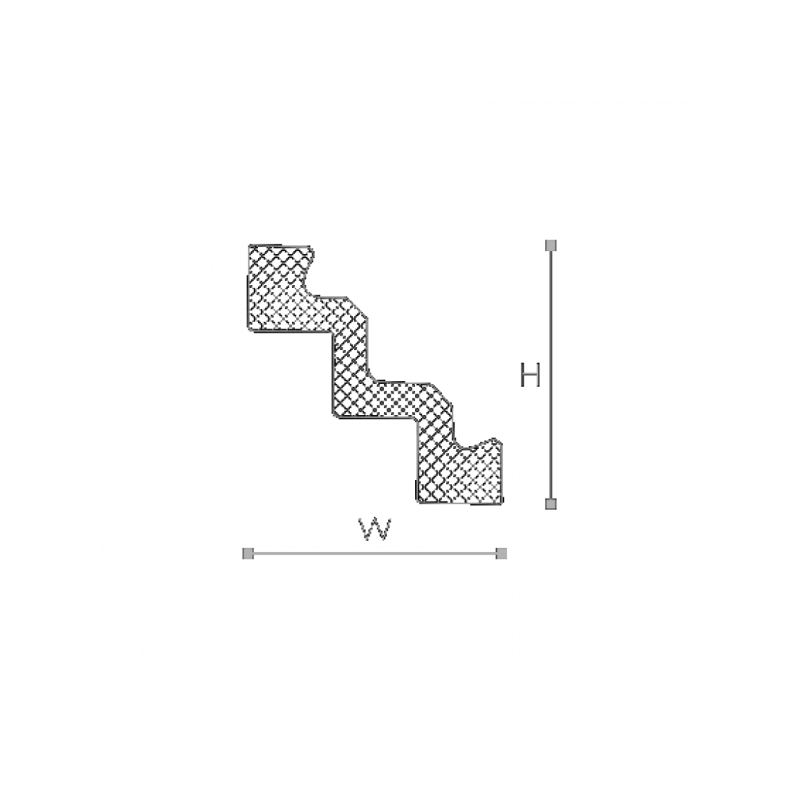 Потолочный плинтус из пенопласта NMC Nomastyl ST3