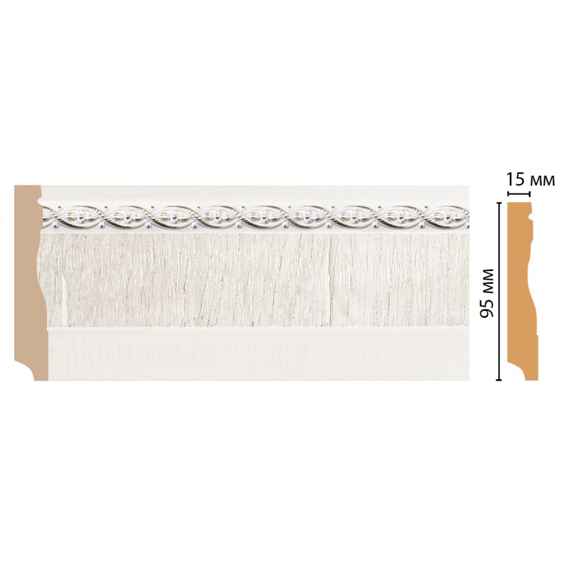 Плинтус напольный Декомастер 153-7D