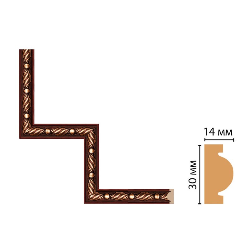 Декоративный угловой элемент Декомастер 157-1-52