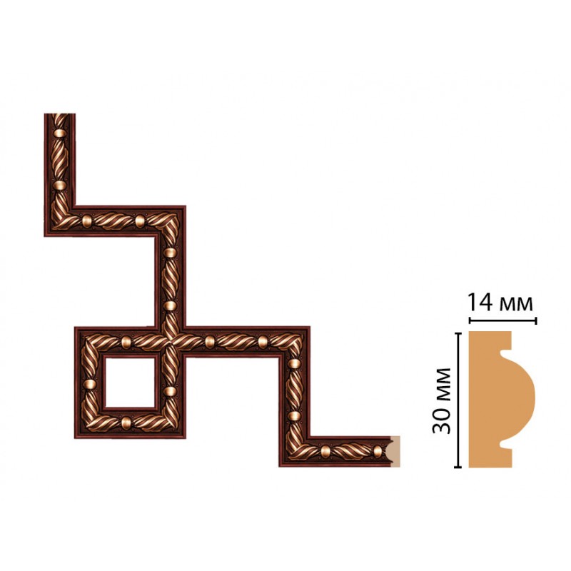 Декоративный угловой элемент Декомастер 157-3-52