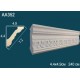 Плинтус потолочный с орнаментом гибкий AA352F