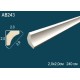 Потолочный плинтус без орнамента гибкий AB243F