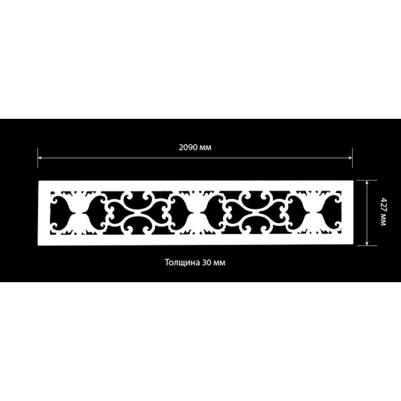 Решетка декоративная RD-002 из стекловолокна