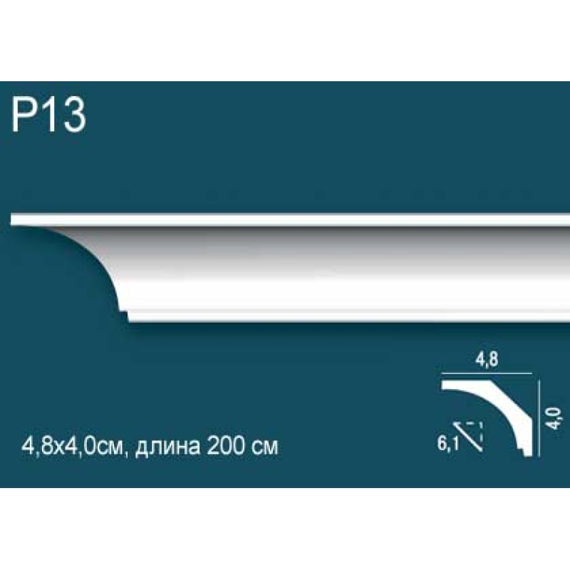 Карниз потолочный дюрополимер P13