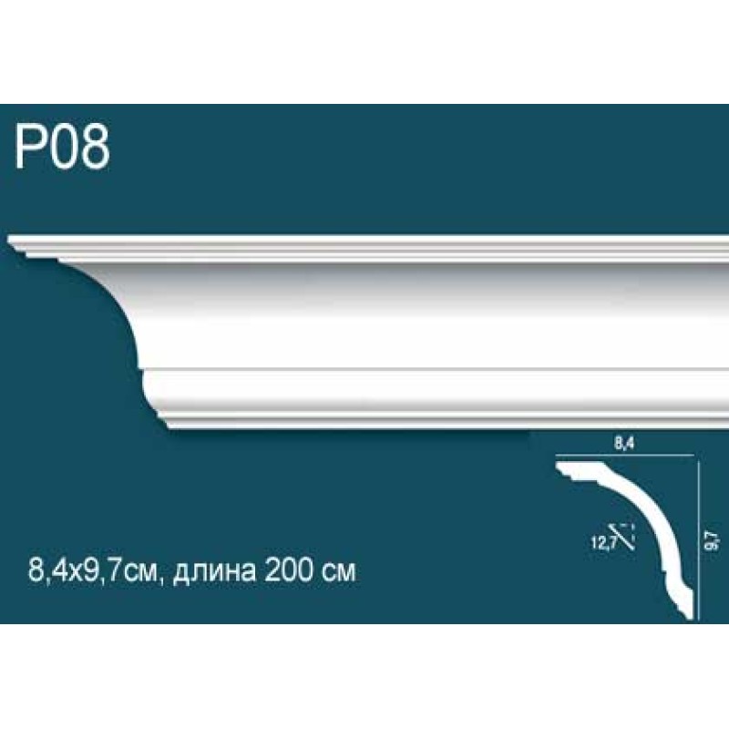 Карниз потолочный дюрополимер P08