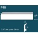 Плинтус напольный дюрополимер P40
