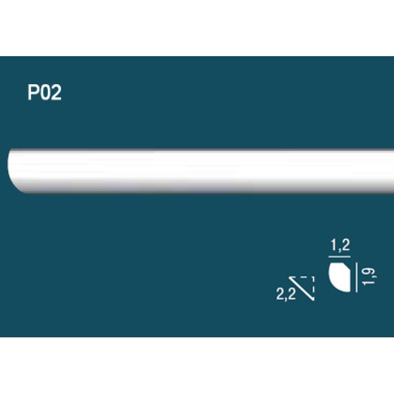 Карниз потолочный дюрополимер P02