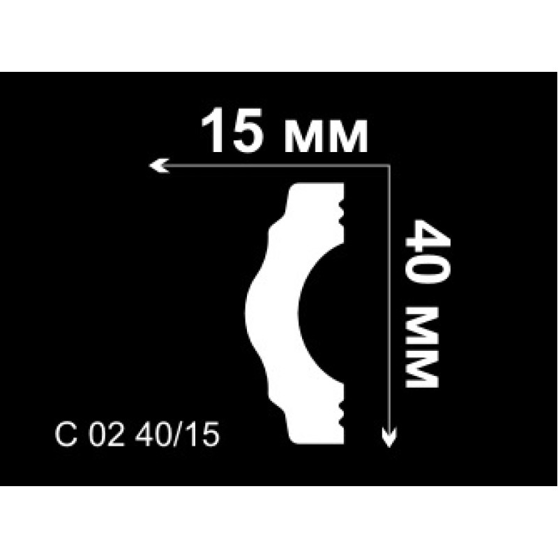 Молдинг C 02 40/15