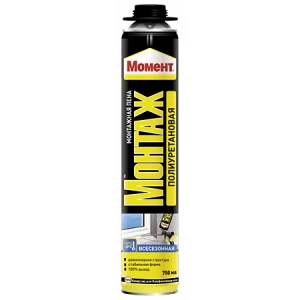 Монтажная пена Всесезонная Профессиональная, Момент, 750мл