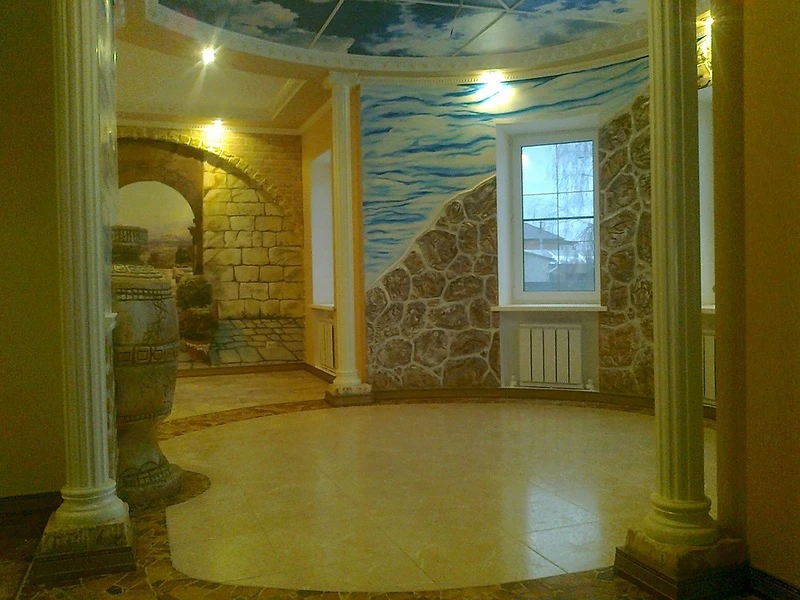 колонны в интерьере