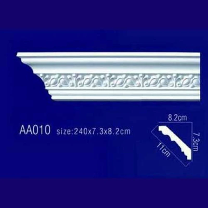 потолочный плинтус с орнаментом Гибкий AA010F