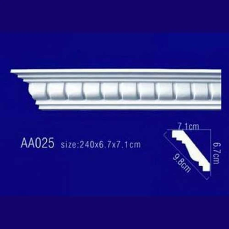 потолочный плинтус с орнаментом Гибкий AA025F