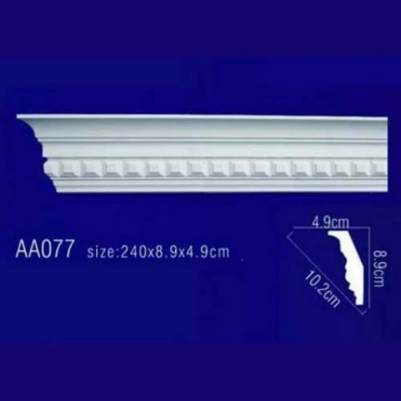 потолочный плинтус с орнаментом Гибкий AA077F