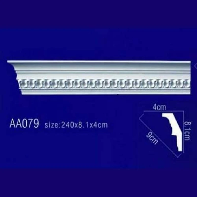 потолочный плинтус с орнаментом Гибкий AA079F