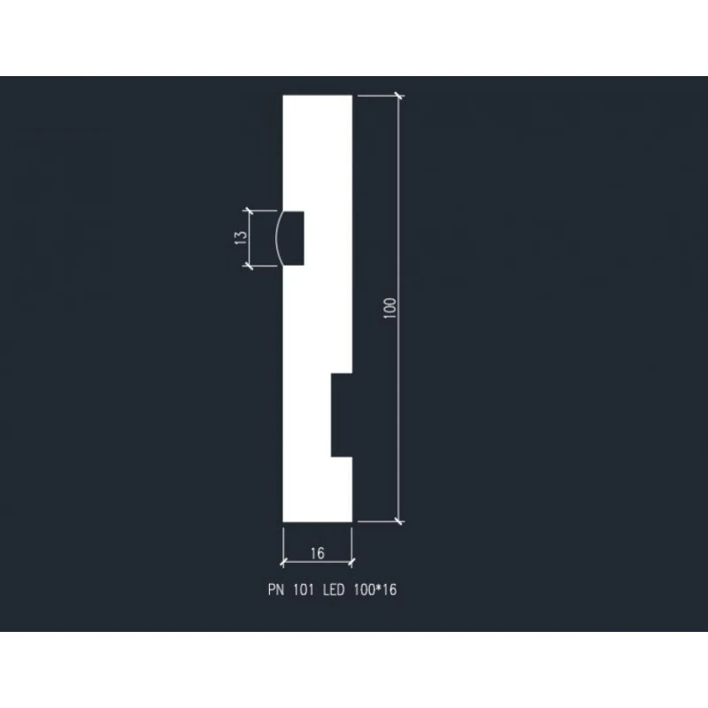 Плинтус напольный PN 101LED