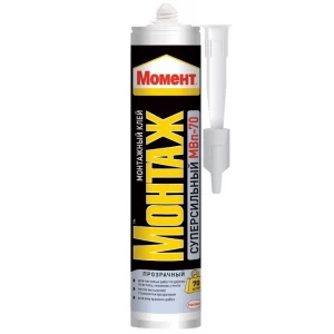 Суперсильный Прозрачный Клей МВп-70, Момент Монтаж, 280г
