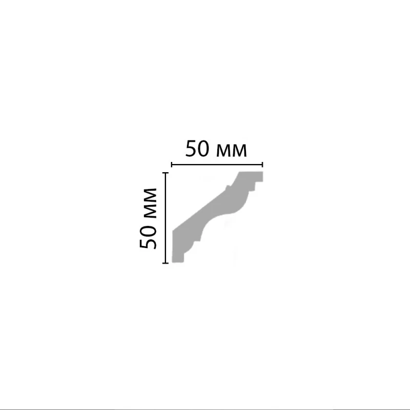 96118/20 FLEXIBLE плинтус DECOMASTER-2 (50х50х2400мм)