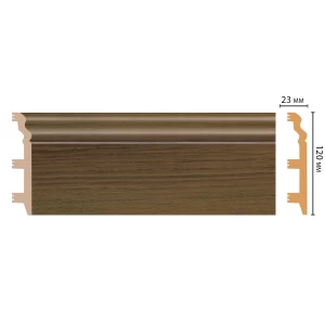 D233-88 ШК/8 Плинтус напольн.DECOMASTER(120*23*2400 мм)