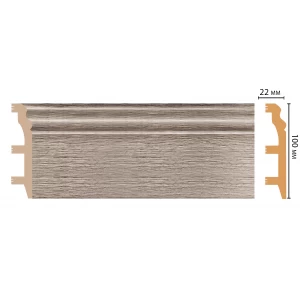 D232-77 ШК/14 Плинтус напольн.DECOMASTER(100*22*2400 мм)