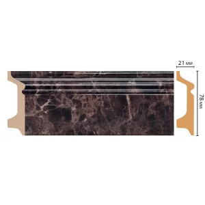 D122-713 ШК/16 Плинтус напольн.DECOMASTER(78*21*2400 мм)