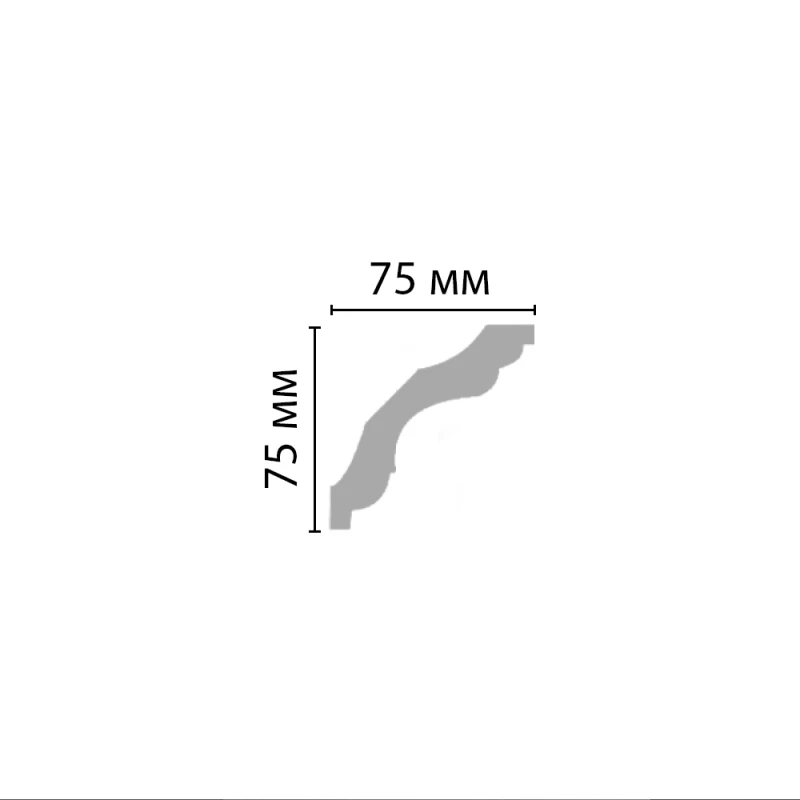 96259 FLEXIBLE плинтус из полиуретана 	в компании Люкс Декор.