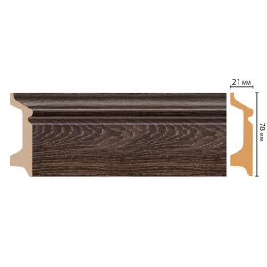 D122-81 ШК/16 Плинтус напольн.DECOMASTER(78*21*2400 мм)