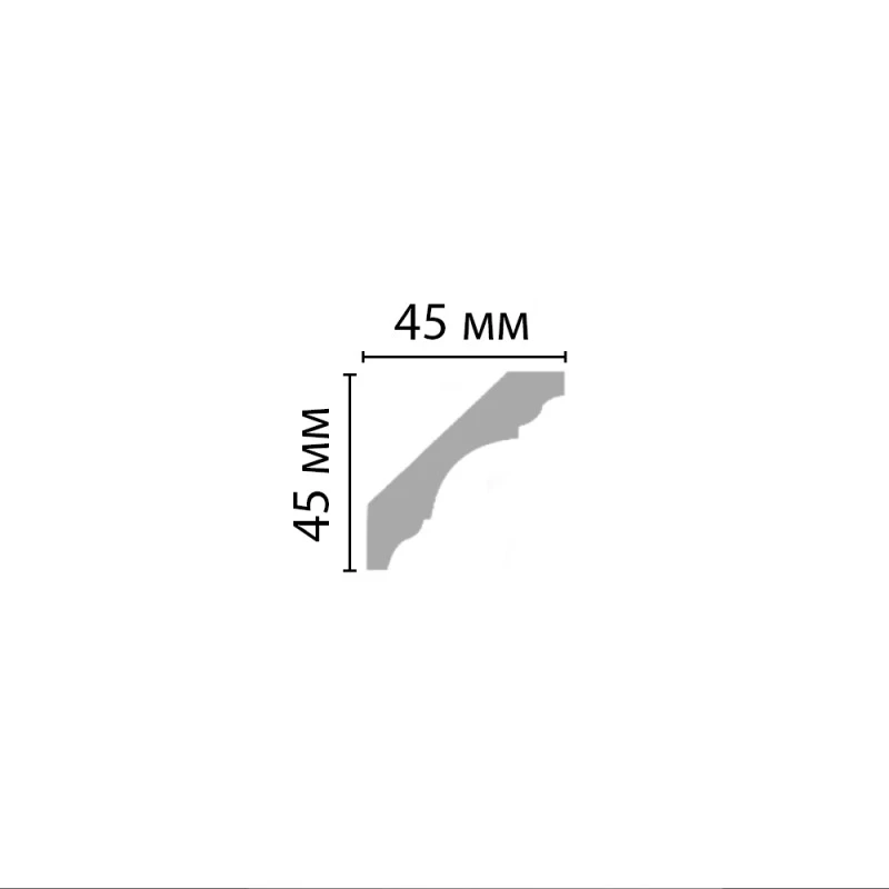 96215/15 FLEXIBLE плинтус DECOMASTER-2 (45х45х2400мм)