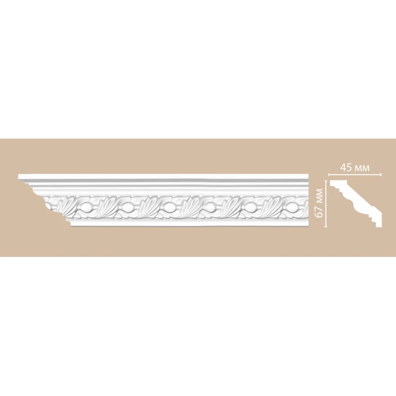 95861 потолочный плинтус с орнаментом DECOMASTER