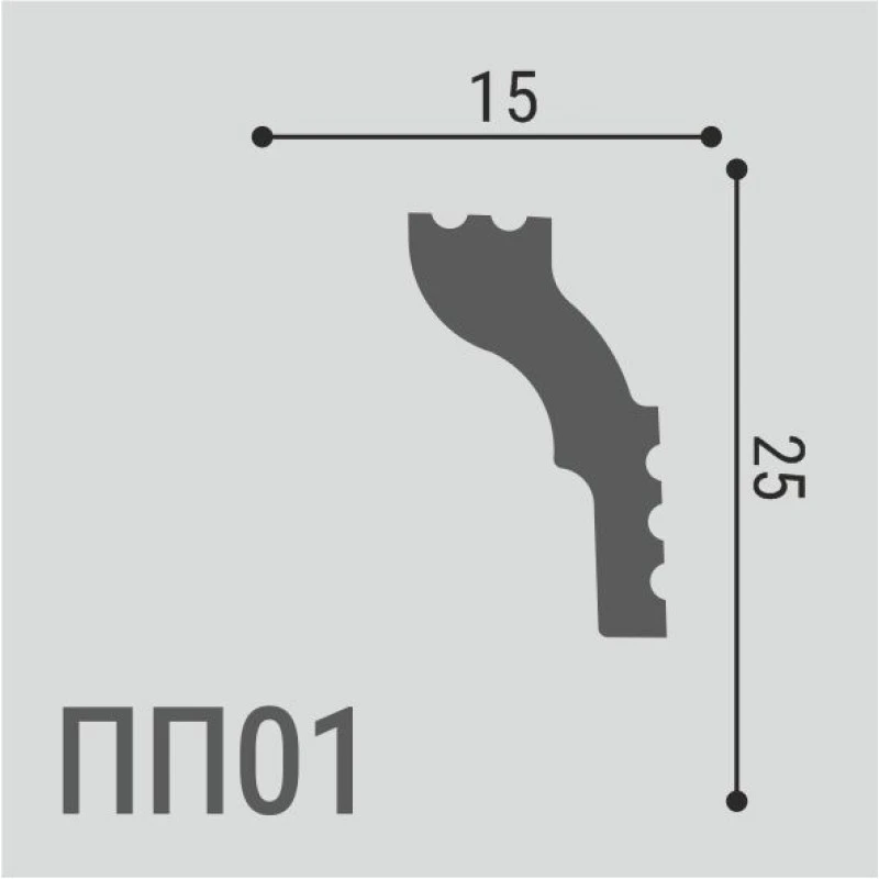 Карниз XPS POLYMER ПП 01