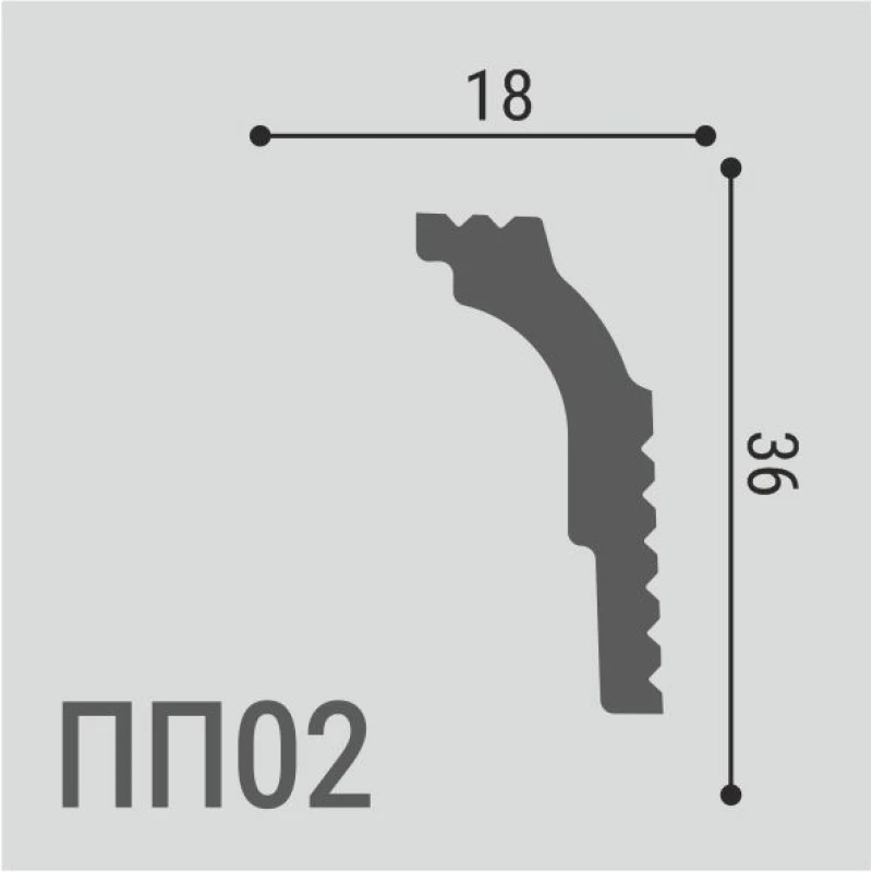 Карниз XPS POLYMER ПП 02
