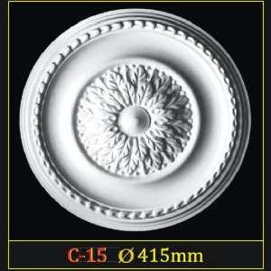 Розетка потолочная из полистирола C15