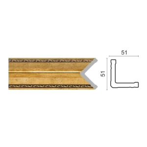 142-1223 Уголок средний золотистый 