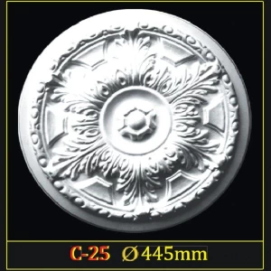 Розетка потолочная из полистирола C25