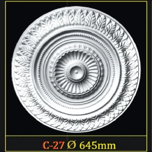 Розетка потолочная из полистирола C27