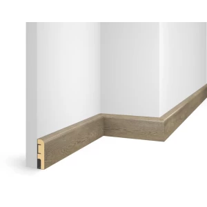 Плинтус 60x16x2400 мм, дуб Корсика, иск. шпон, EP02