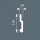 Плинтус П010, 110х20, экополимер
